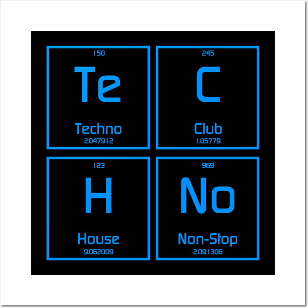 Techno Music Lovers Wall Art by EddieBalevo